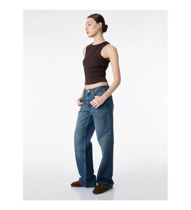 Koton Straight Fit Mavi Kadın Jean Pantolon 7WAL40021MD