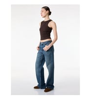 Koton Straight Fit Mavi Kadın Jean Pantolon 7WAL40021MD