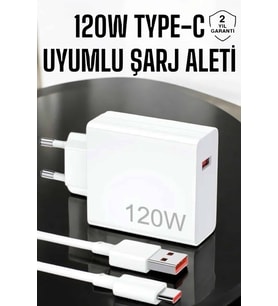 120W Şarj Aleti Type-C Uyumlu Turbo Şarj Aleti