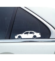 CIVIC vtec 2 sedan basık kelebek silüet stickeri 2 adet kelebek cam