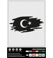 BAYRAK STICKER 15 x 7 cm