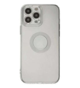 iPhone 14 Pro Max Kılıf Santa Lens Silikon - Şeffaf
