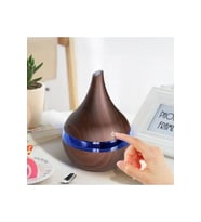 Kahverengi Japon Modeli 300ml Renkli Işıklı Mini Hava Nemlendirici
