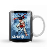 Street Fighter Ryu Fan Art Kupa Bardak Porselen