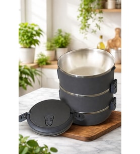3 Katlı Yemek Termosu Sefer Tası Saklama Kabı 1,8 Lt
