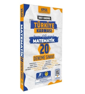Tasarı Yayınları KPSS Matematik Dev Kadro Türkiye Karması 20 Deneme