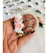 Yüzük Şeklinde Pleksi Söz Nişan Kına Düğün Nikah Hediyelik Magnet