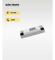 24V 4.16A - 100 W Ultra Slim Trafo (Gri)