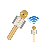 Bluetooth Hoparlör Usb Aux Sd Kart Kaoroke Mikrofon Uzun Pil Ömrü