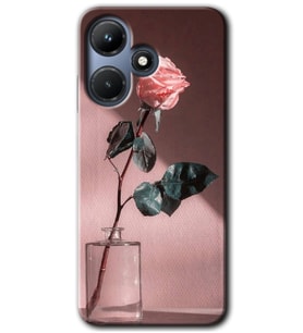 İnfinix Hot 30i Kılıf HD Desen Baskılı Kılıf - Retro Gül