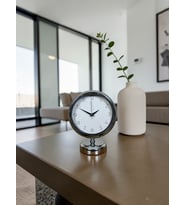 River World Masa Saati Metal Krom Standart 25 cm x 20 cm