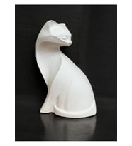 Kedi Heykel Obje Minimalist, Beyaz Renk Yüksek Kaliteli Malzeme Minimalist El Yapımı Kedi Heykel Obje, Ev Dekoru, Masa Dekoru, Anneler Günü, Öğretmenler Günü