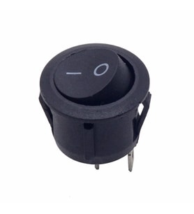Yuvarlak 2 Pin Anahtar Rocker Switch Mini Buton Kcd1 Siyah Açma