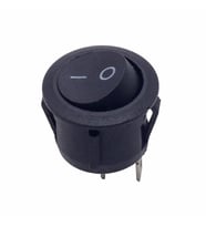 Yuvarlak 2 Pin Anahtar Rocker Switch Mini Buton Kcd1 Siyah Açma