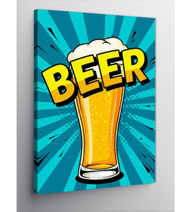 Kanvas Tablo "Beer" ve Eğlence Posteri
