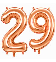 29 Rakam Folyo Balon Rose Gold Rengi (100 cm)