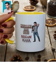 Kişiye Özel Karikatürlü Babaya Hediye Husband Dad Hero Kupa Bardak Babalar Günü Hediyesi