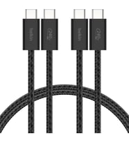 Belkin 2'Li Örgülü Usb-C - Usb-C Kablo, 1,5 M, 240 W, Yumuşak, Esnek Ve Hızlı Şarj Kablosu, Iphone 1