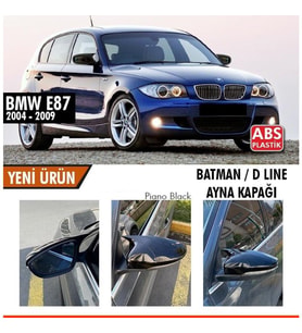 Bmw E87 Yarasa Ayna Kapağı Batman Parlak Siyah Piano Black