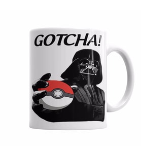 Pokemon Pikachu Pokeball Star Wars Darth Vader Kupa Bardak Porselen
