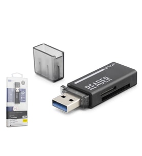 USB Type-C 3.2 Gen1 Kart Okuyucu SD MicroSD 5 Gbps Siyah C306