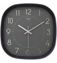 Galaxy Premium Serisi ABS Kasa Duvar Saati Oval 30 CM Gri Renkli Klasik Kadran