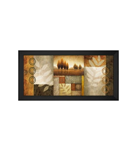 Manzara Temalı Kanvas Tablo 80 x 110 cm Siyah Çerçeve