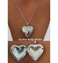 Çelik Açılan Kalp Kolye Soft