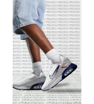 Nike Air Max 2090 Reflector Unisex Sneaker Reflektörlü Beyaz Mavi Spor Ayakkabı