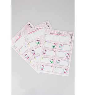 DEKOMUS İLE YENİ SEZON LİSANSLI HELLO KITTY 24'LÜ OKUL ETİKETİ