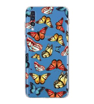 PrintiFy Samsung Galaxy A70S ile Uyumlu Water Color 2  Kamera Korumalı Şeffaf  Kılıf