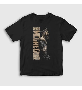 Presmono Unisex Çocuk Siyah King V2 Ufc Conor McGregor T-Shirt 315399tt