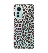 Xiaomi Mi 12 Lite Uyumlu Leopar Desenli Şeffaf Telefon Kılıfı