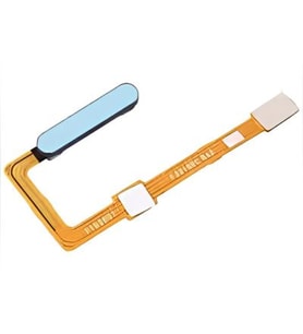Tkgz Huawei Uyumlu P Smart PRO 2021 Parmak İzi Okuyucu Flex MAVİ