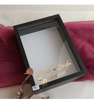 Siyah 25x35 Cm Fotoğraf Bölümsüz İsimli Ledli Gül Saklama Kutusu! Anı Çerçevesi!