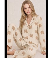 Night Kadın Uzun Kollu Rahat Pijama Takımı 4749
