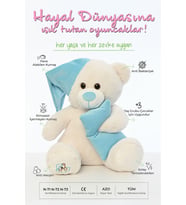Uyku Arkadaşım Yumuşak Yastık Peluş Ayıcık 65 Cm