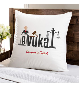 Kişiye Özel Avukatınız İçin Hediyelik Yastık