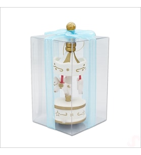 Kutulu Mini Atlı Karınca, 8,5cm x 3,5cm - Beyaz