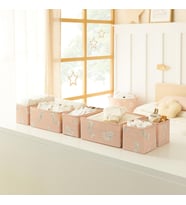 Ocean Home Textile 6'lı Çocuk Odası Deniz Kızı Çekmece İçi Düzenleyici Kutu  (Pembe)
