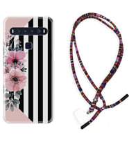 TCL 10L 10 Plus 10SE 20E 20SE 30 L7 Kılıf Boyun Asklı Rasta Silikon Flowers 4 1390