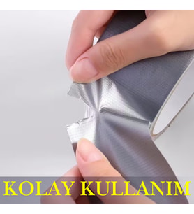 Çok Amaçlı Tamir Bandı Duck Tape Kanal Bandı "48 Mm X 25 Mt" Gri