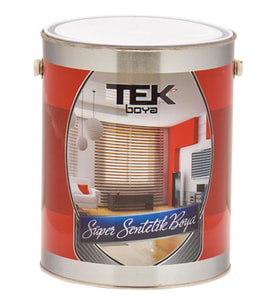 TEK SÜPER LÜKS SENTETİK YAĞLI BOYA KOYU KAHVE 2.5 LT (717)