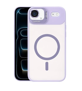 Joko Apple iPhone 17 Air Remim Lensli Magsafe Standlı Kapak - Lila
