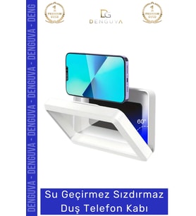#TelefonKabı Su Geçirmez Banyo Duvar Telefon Tutucu Standı Şeffaf Hediye Buğu Yapmaz Duş Telefon Kab