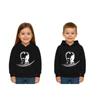 Unisex Ay Yıldızlı 19 Mayıs 29 Ekim 23 Nisan 10 Kasım Atatürk Çocuk Kapüşonlu Sweatshirt (Siyah)