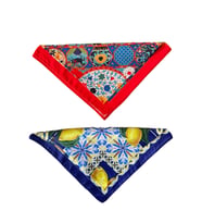 2 Li Saten Bandana Seti Saten Fular Saten Çanta Aksesuarı Özel Desen Bandana 45X50 Cm