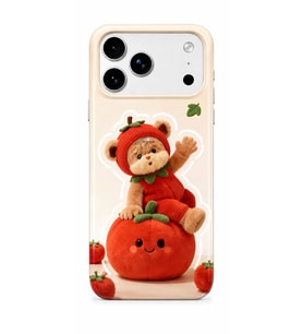 iPhone 17 Pro Max Tiny Bear Collection Çift Katmanlı Essential Tough Telefon Kılıfı
