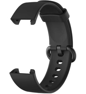 Akıllı Saat Kordonu – Xiaomi Redmi Watch (Mi Watch Lite) Uyumlu, 44mm Silikon Spor Kayış - Siyah