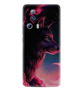 Xiaomi Mi 13 Lite Kılıf Resimli Desenli Baskılı Silikon Wolf and Moon 1380